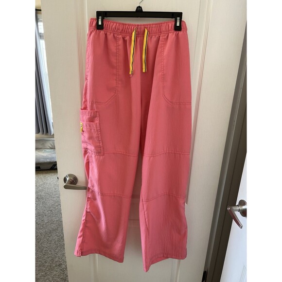 Spread Good Cheer! Pants - Women's Spread Good Cheer! Coral Scrub Pants 2X 7 Pocket Comfy Medical Wear